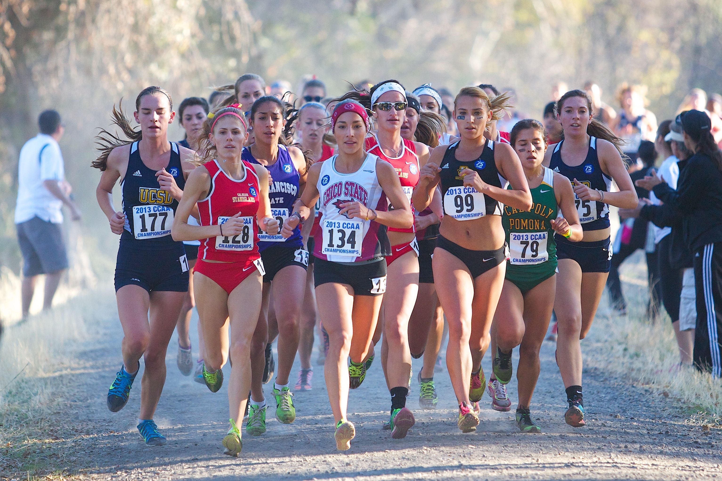 Ayla Granados leads the charge in the early going. (Photo by Steve Brusig)