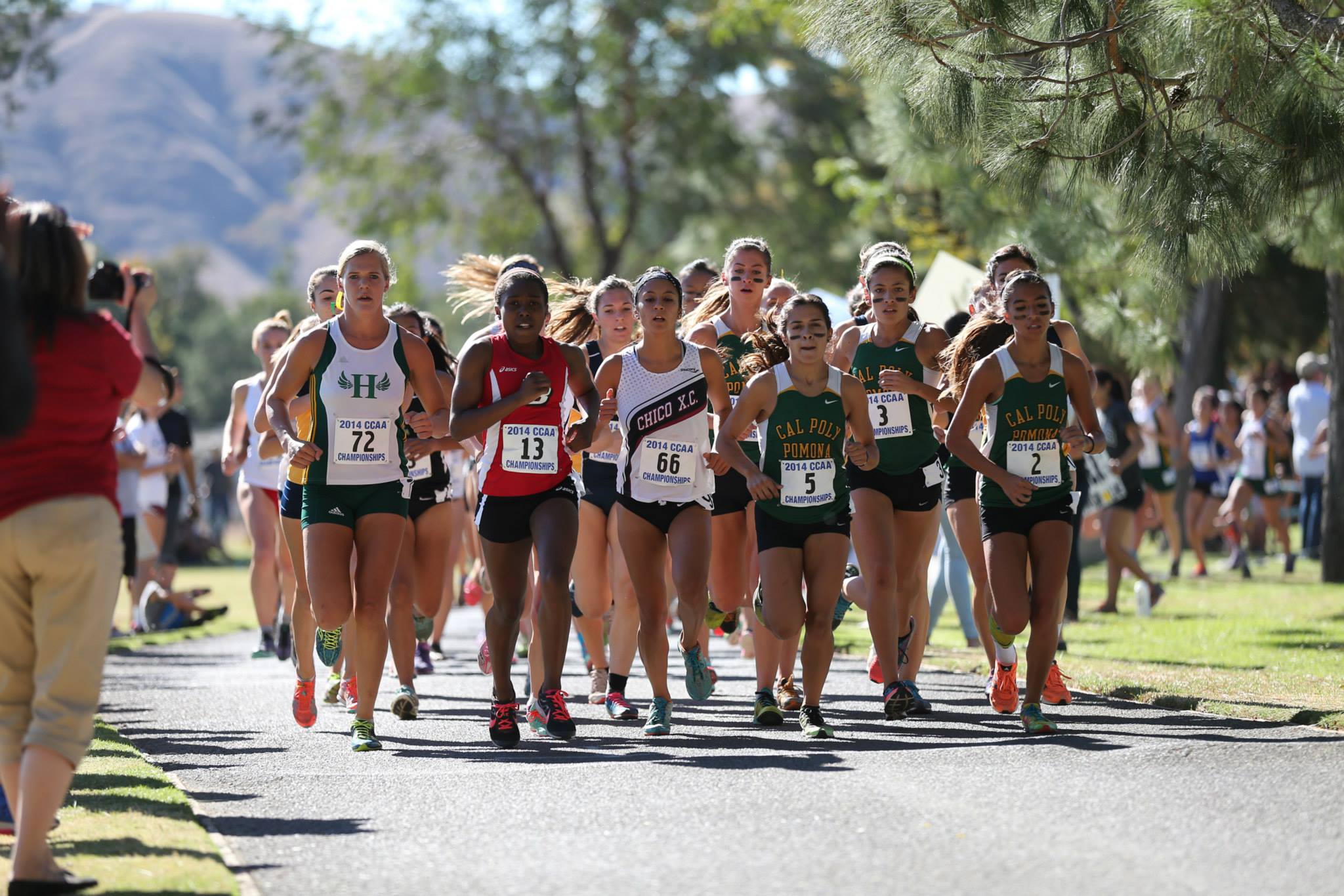 Early on in the women's 6K Confernce Cross County Championship