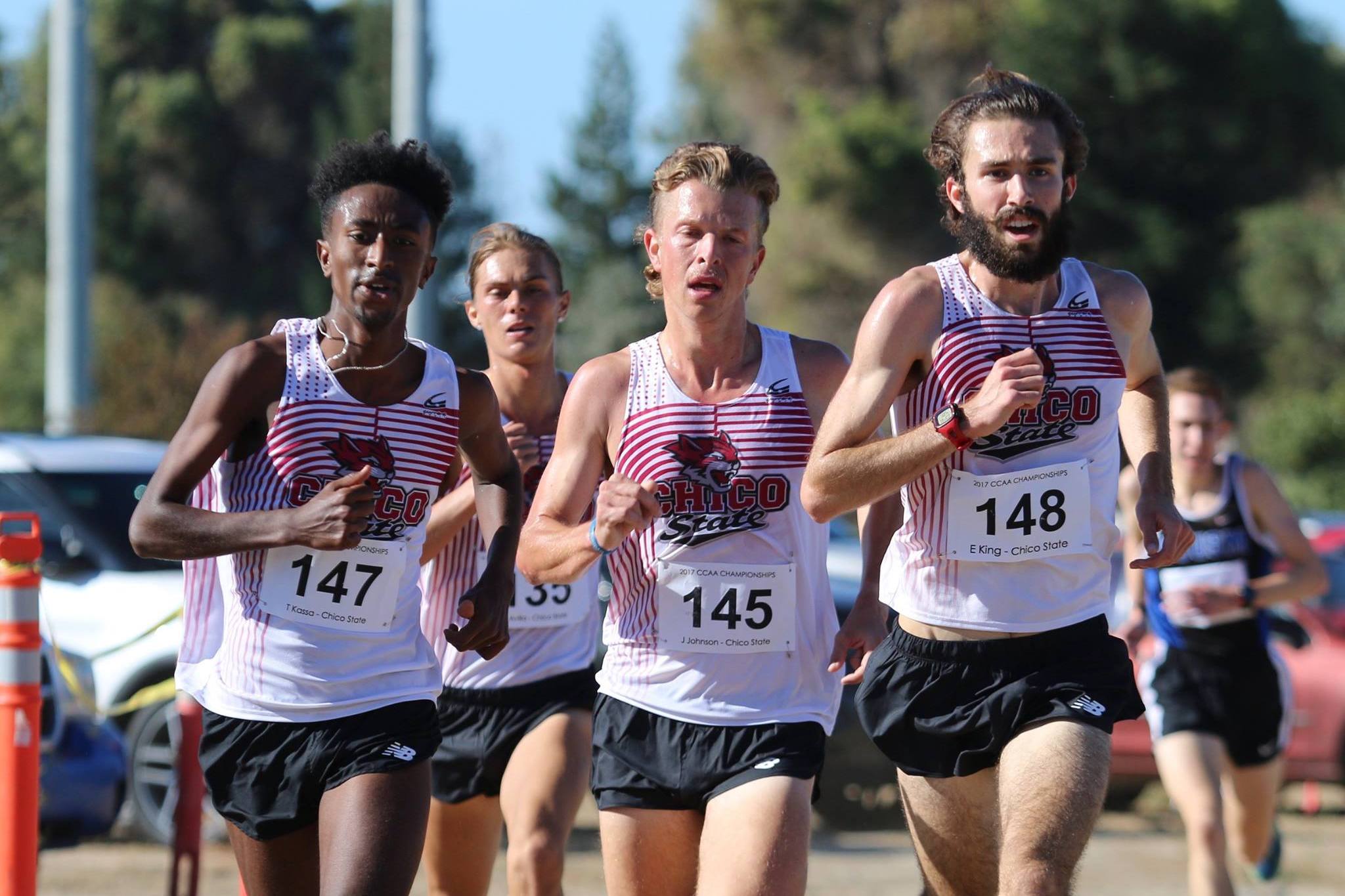 The 'Cats pack sealed the win on Saturday as each would finish within 1 second of one another. L-R Teddy Kassa (4th) Caton Avilla (7th), Jack Johnson (5th), Eddie King (6th)