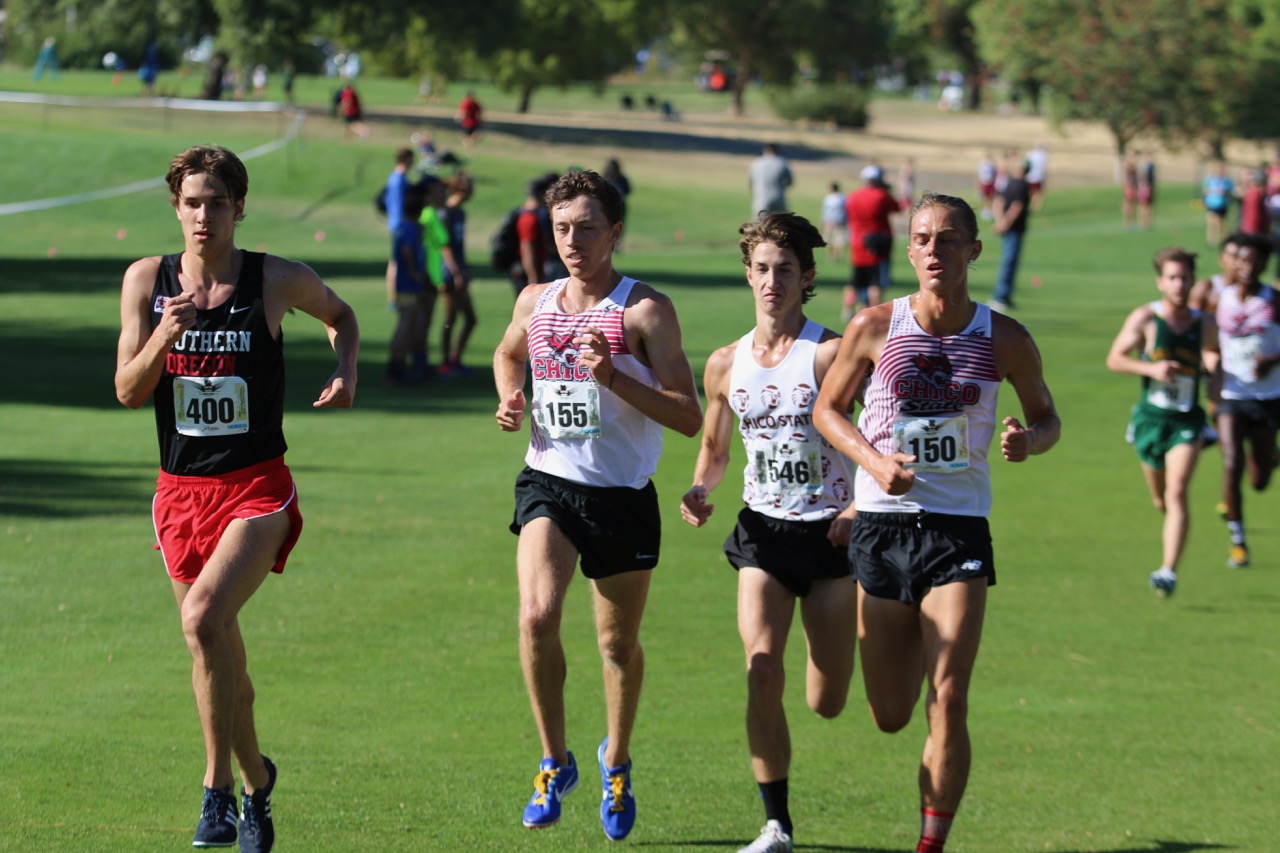 L-R Connor Fisher, Trad Berti (Red Shirting frosh) and Caton Avilla in the early stages.