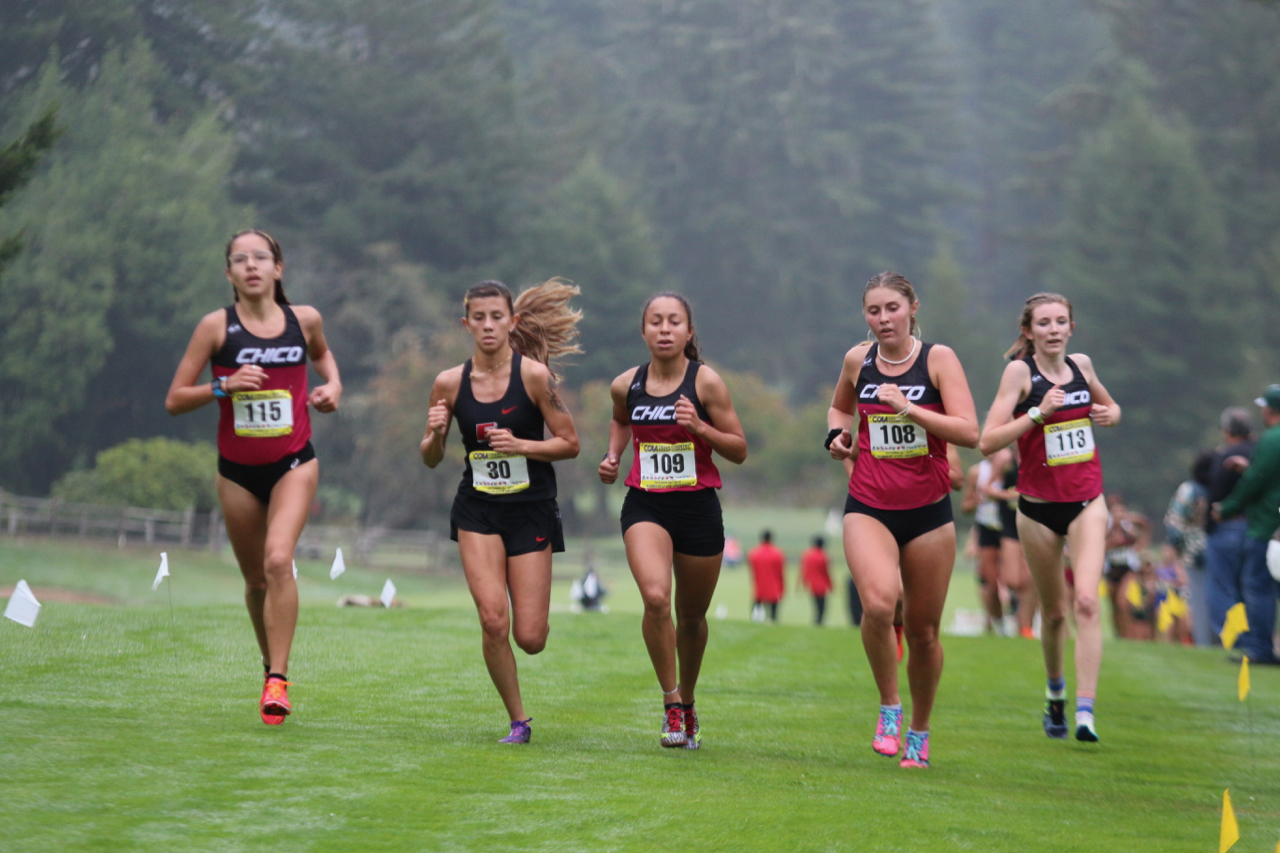 The Lead Pack of Women @ mid race (L-R) Swangler, Ronquillo, Everett, Dupuis, Pizzella (minus one shoe).