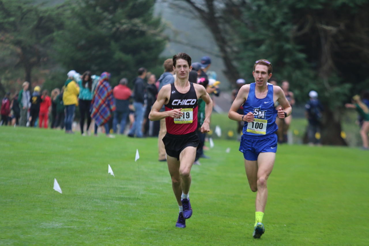 With 1 loop of the course remaining it was a 2 man race between San Marcos' Litwiller, and Chico's Berti.
