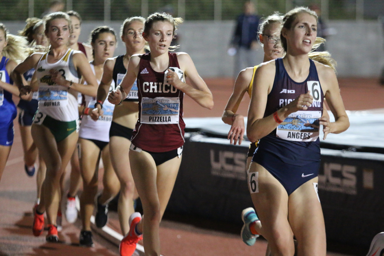 Sophomore Nora Pizzella just missed the school's 10k All Time list, but captured her first NCAA provisional time with a 36:08 10k PR. - at El Camino College.