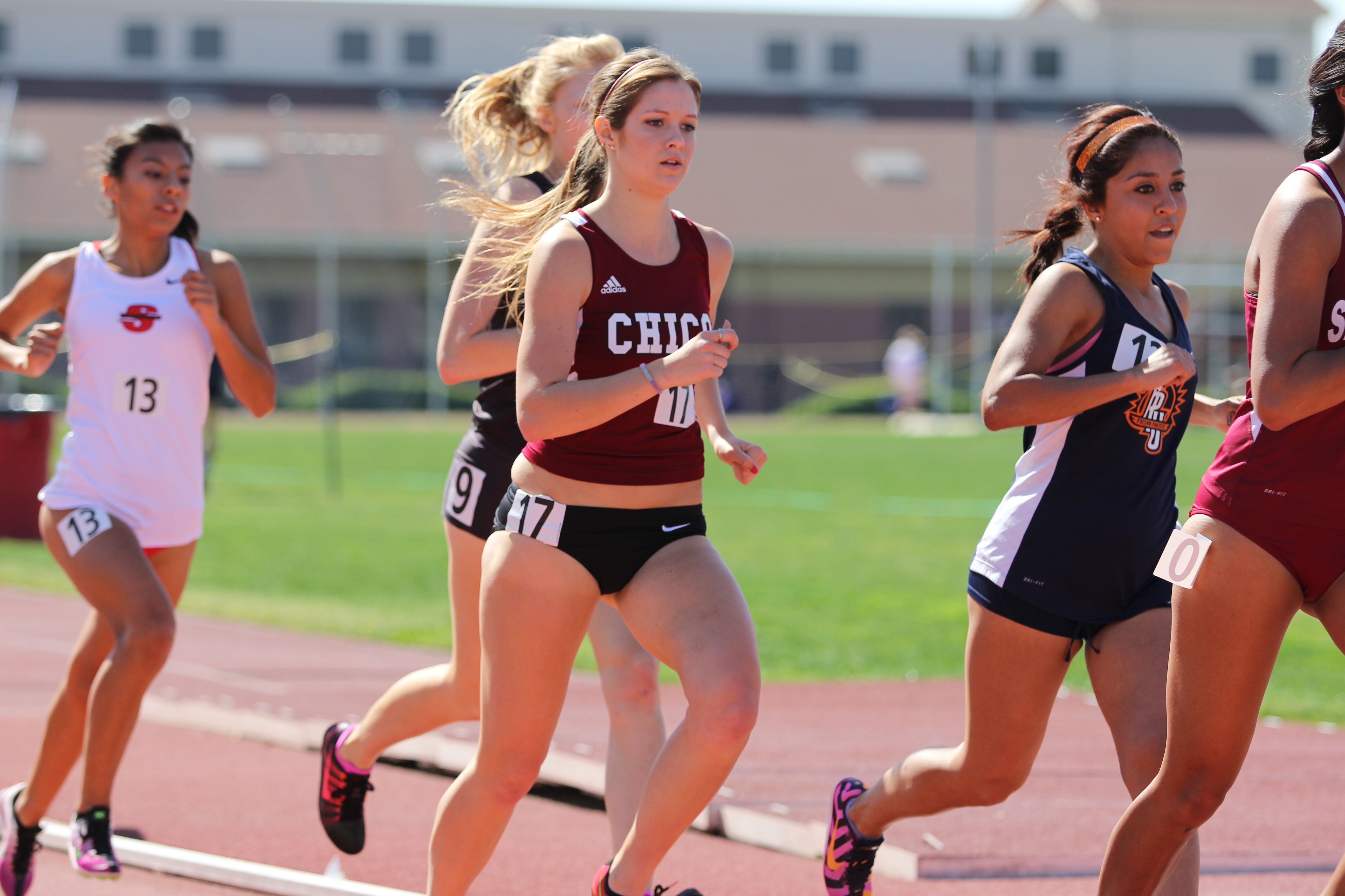 Jacquie Adams during the women's 1500m