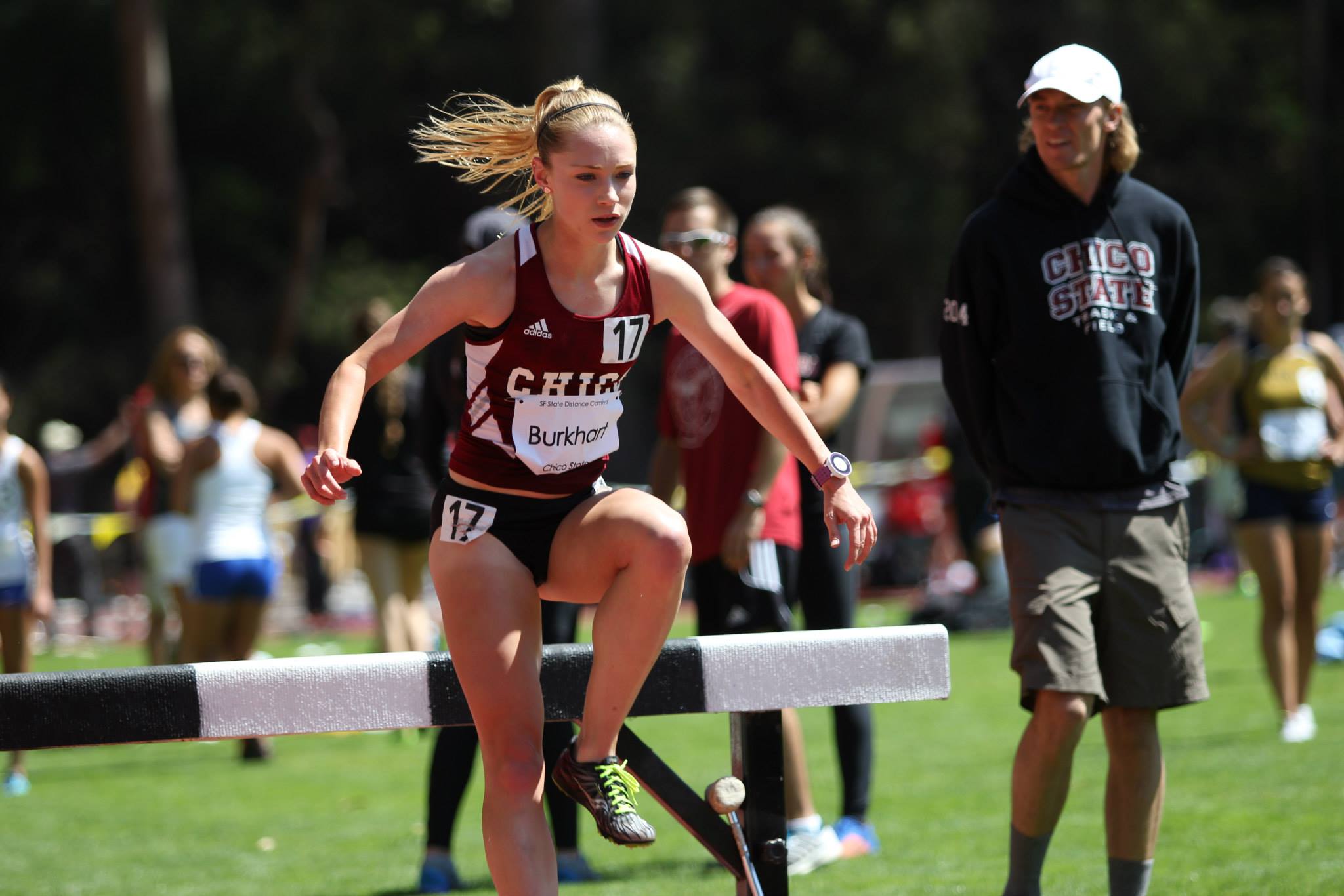 True frosh Alex Burkhart seems to be catching on to this college running thing pretty well. On Friday she ran the 2nd fastest 3k steeple chase by a Wildcat runner EVER (10:32) in only her second time running the barrier race. Alex' effort lopped off an impressive 23 seconds off her PR and earns her a spot on the line at the NCAA Championships in May.