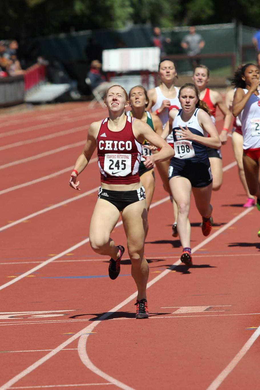 Enriquetta Peinado would roll to a 17:16 5k PR on Friday at the SF Distance Carnival, notching an NCAA provional mark, and just missing the CSUC All Time list by 3 seconds.