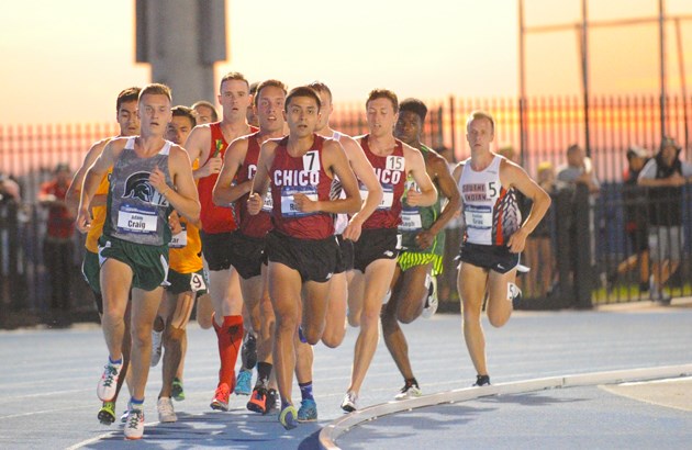 Three Wildcats in the chase pack of the men's 5K.