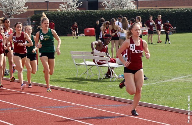 Chopping at the bit, after a sub-par sophomore track season, Alex Burkhart opens her junior campaign taking the early lead at the Wildcat Invite's 1500m.