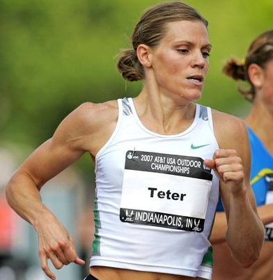 2 time Olympian Nicole Teter (1:57.97PR) at 2007 USATF Championships