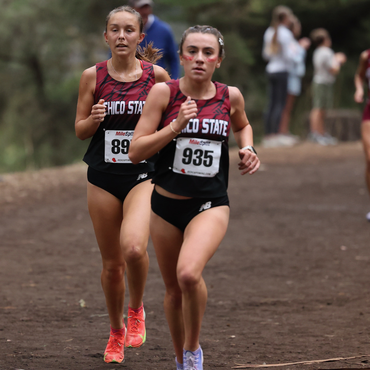 True frosh stars in the making.. Maya Schiro and Veronica Bell finished 5th and 7th overall in the SF Invite.